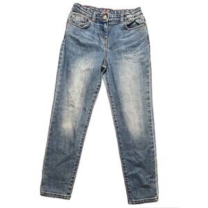 Boden Girls Adjustable Waist Light Denim Wash Skinny Jeans Size 10Y